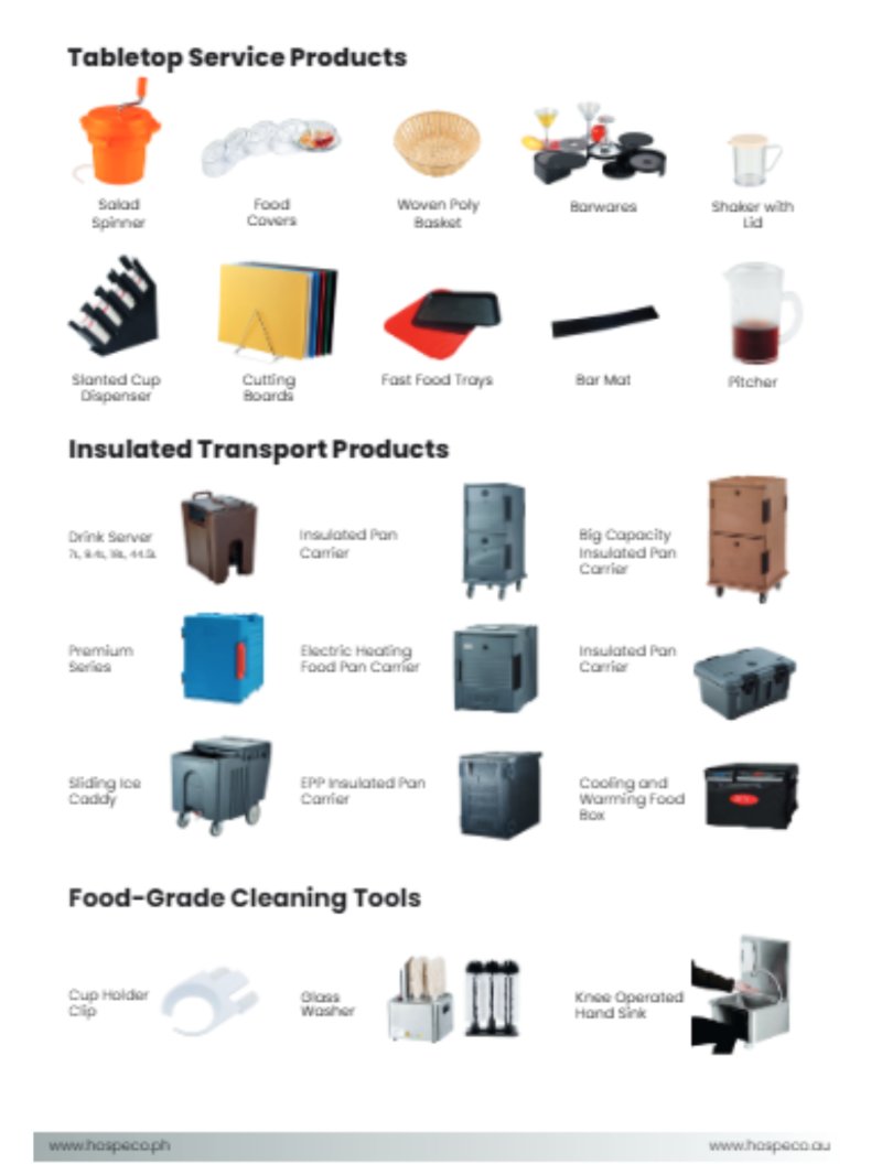 Hospeco AU Product Guide — page 33