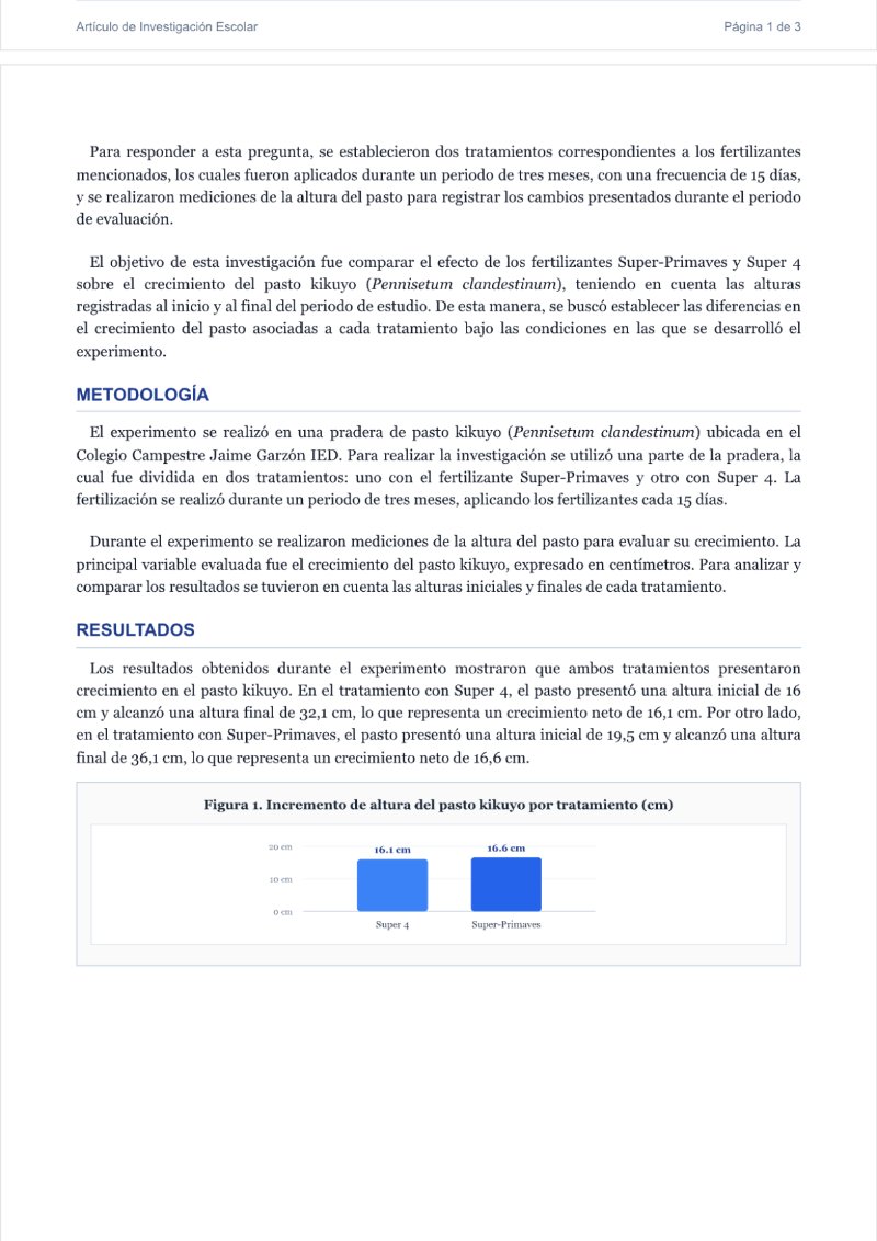 Ideas que Transforman, Proyectos de Investigación y creación de estudiantes de Grado 11 del Colegio Campestre Jaime Garzón IED — page 13