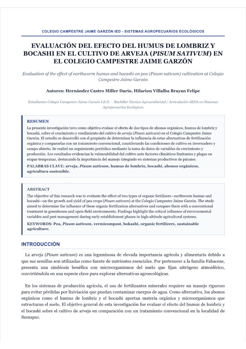 Ideas que Transforman, Proyectos de Investigación y creación de estudiantes de Grado 11 del Colegio Campestre Jaime Garzón IED — page 16