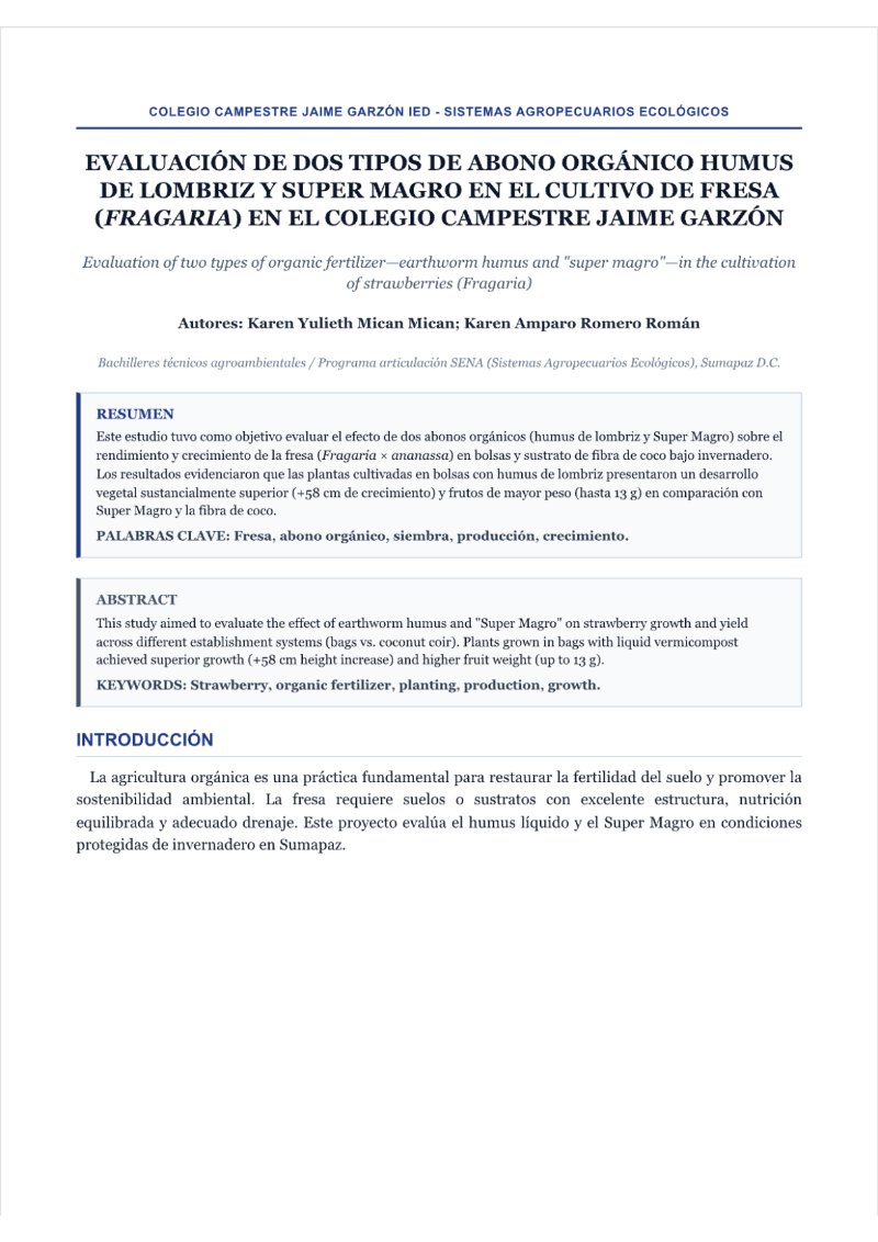 Ideas que Transforman, Proyectos de Investigación y creación de estudiantes de Grado 11 del Colegio Campestre Jaime Garzón IED — page 20
