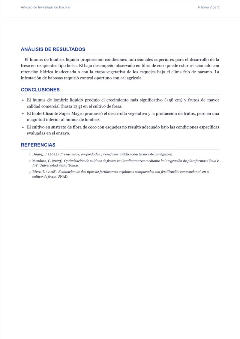 Ideas que Transforman, Proyectos de Investigación y creación de estudiantes de Grado 11 del Colegio Campestre Jaime Garzón IED — page 22