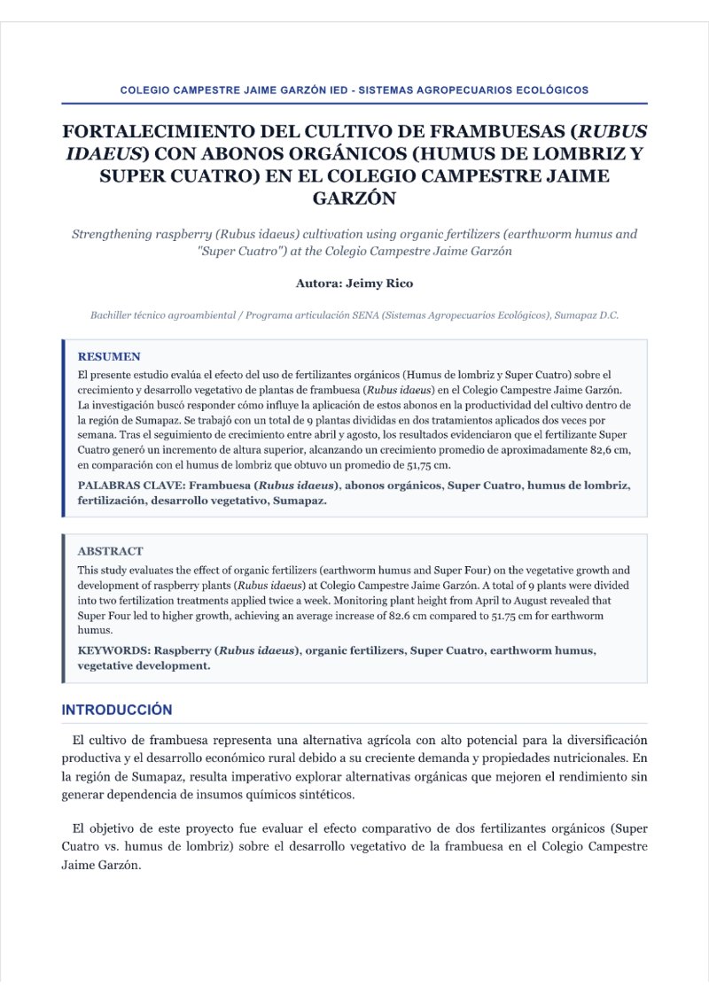 Ideas que Transforman, Proyectos de Investigación y creación de estudiantes de Grado 11 del Colegio Campestre Jaime Garzón IED — page 24