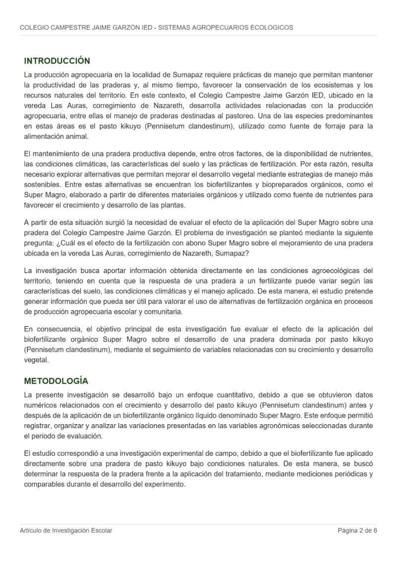 Ideas que Transforman, Proyectos de Investigación y creación de estudiantes de Grado 11 del Colegio Campestre Jaime Garzón IED — page 7