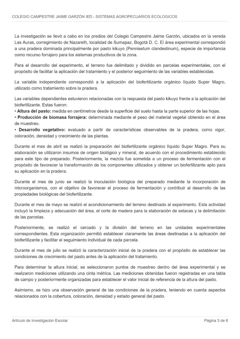 Ideas que Transforman, Proyectos de Investigación y creación de estudiantes de Grado 11 del Colegio Campestre Jaime Garzón IED — page 8
