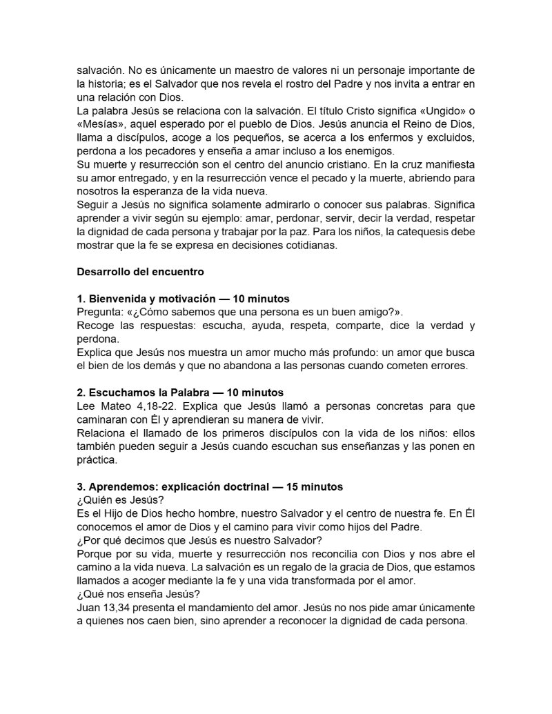 CATEQUESIS PRIMERA COMUNIÓN - GUÍA DEL CATEQUISTA — page 12