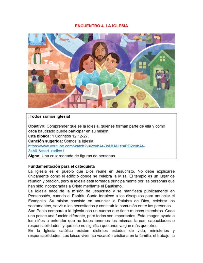 CATEQUESIS PRIMERA COMUNIÓN - GUÍA DEL CATEQUISTA — page 14