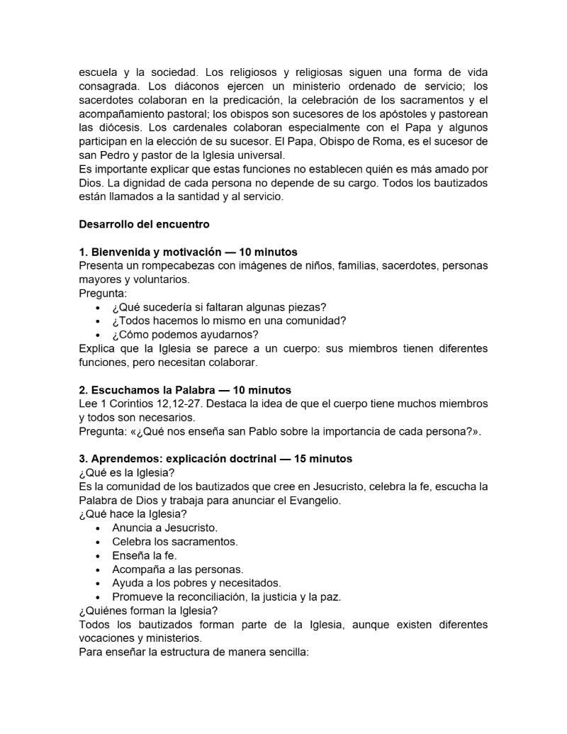 CATEQUESIS PRIMERA COMUNIÓN - GUÍA DEL CATEQUISTA — page 15