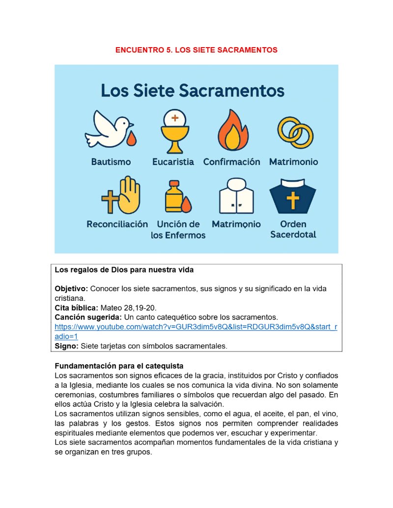 CATEQUESIS PRIMERA COMUNIÓN - GUÍA DEL CATEQUISTA — page 17