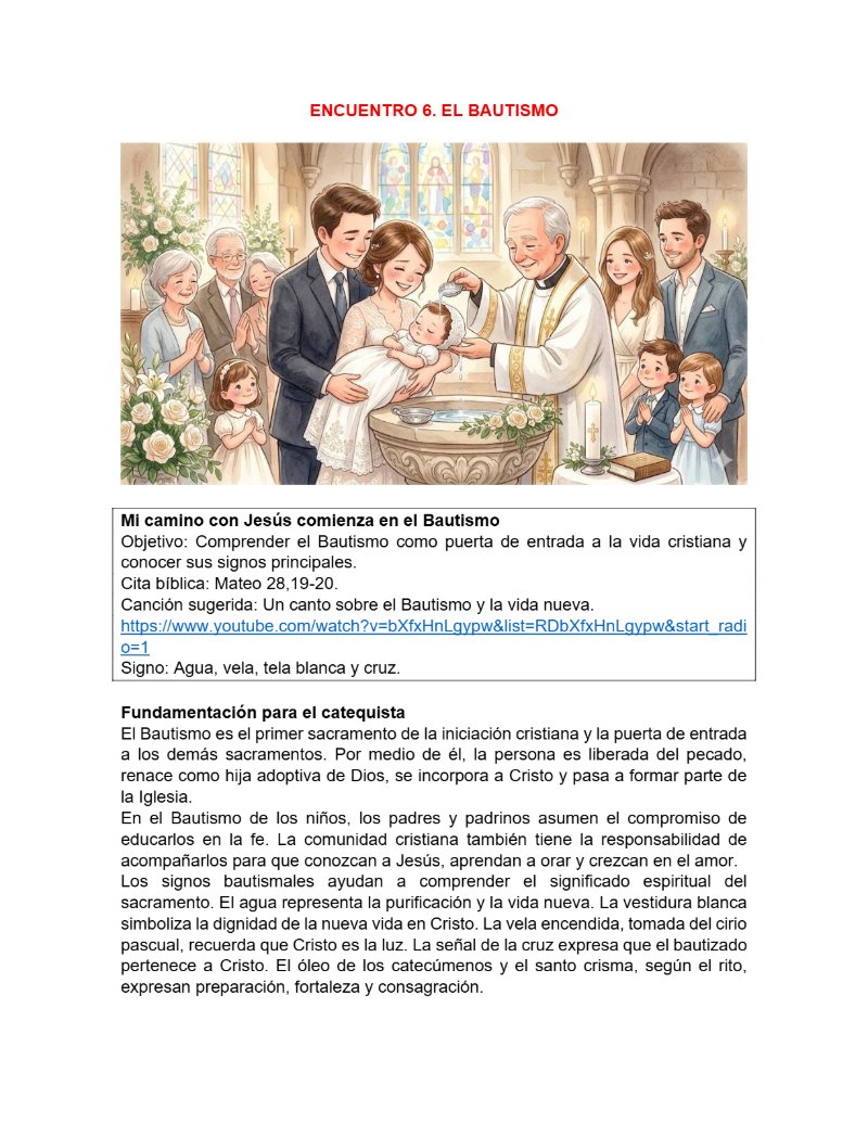 CATEQUESIS PRIMERA COMUNIÓN - GUÍA DEL CATEQUISTA — page 20