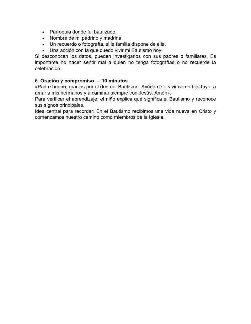 CATEQUESIS PRIMERA COMUNIÓN - GUÍA DEL CATEQUISTA — page 22