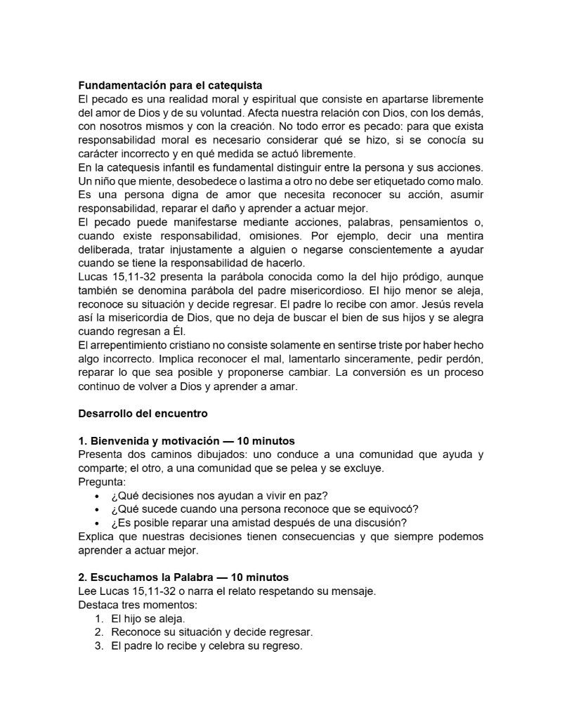 CATEQUESIS PRIMERA COMUNIÓN - GUÍA DEL CATEQUISTA — page 24