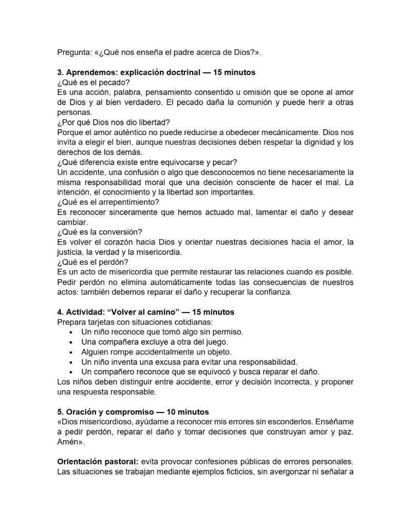 CATEQUESIS PRIMERA COMUNIÓN - GUÍA DEL CATEQUISTA — page 25