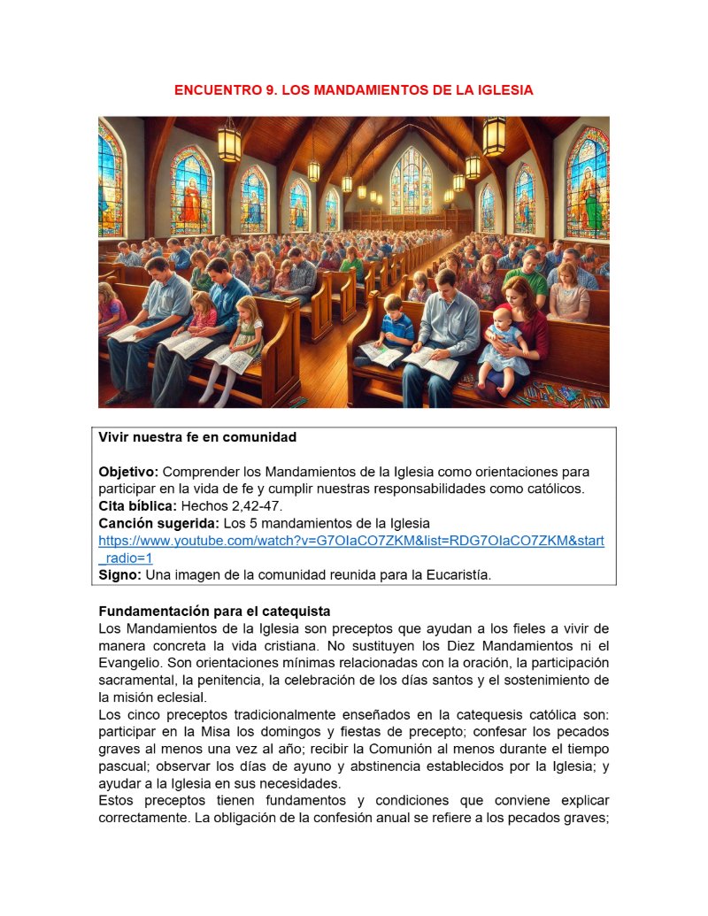 CATEQUESIS PRIMERA COMUNIÓN - GUÍA DEL CATEQUISTA — page 31