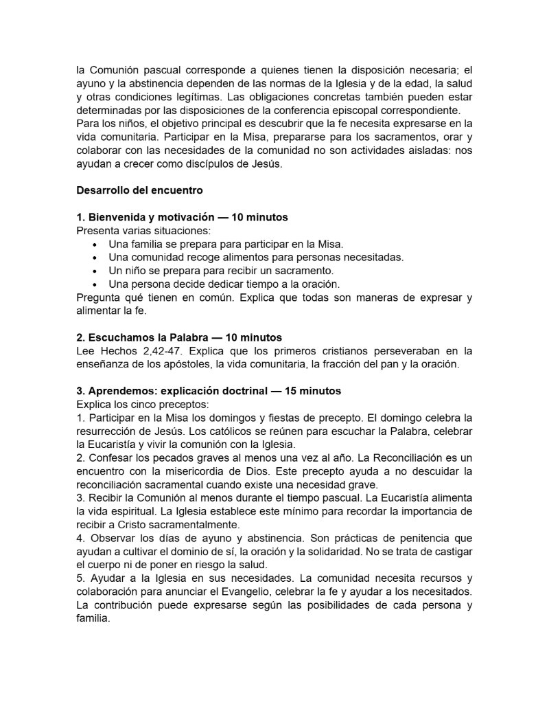 CATEQUESIS PRIMERA COMUNIÓN - GUÍA DEL CATEQUISTA — page 32