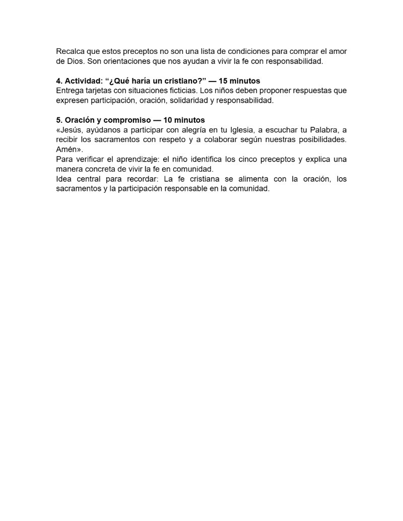 CATEQUESIS PRIMERA COMUNIÓN - GUÍA DEL CATEQUISTA — page 33