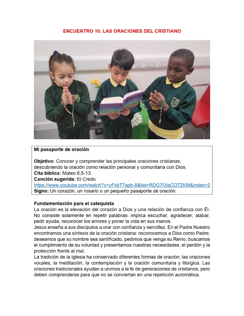 CATEQUESIS PRIMERA COMUNIÓN - GUÍA DEL CATEQUISTA — page 34