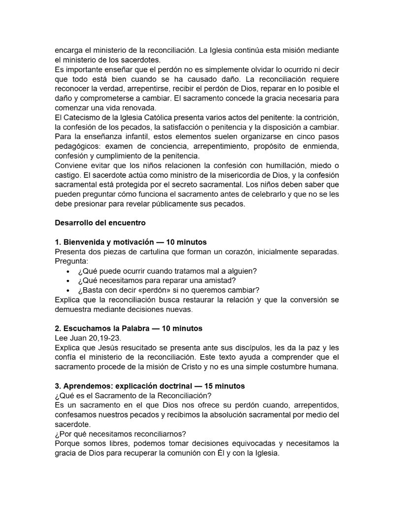 CATEQUESIS PRIMERA COMUNIÓN - GUÍA DEL CATEQUISTA — page 38