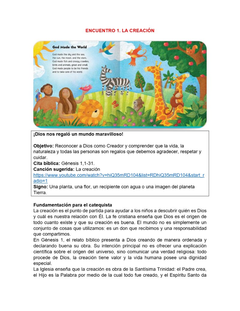 CATEQUESIS PRIMERA COMUNIÓN - GUÍA DEL CATEQUISTA — page 5