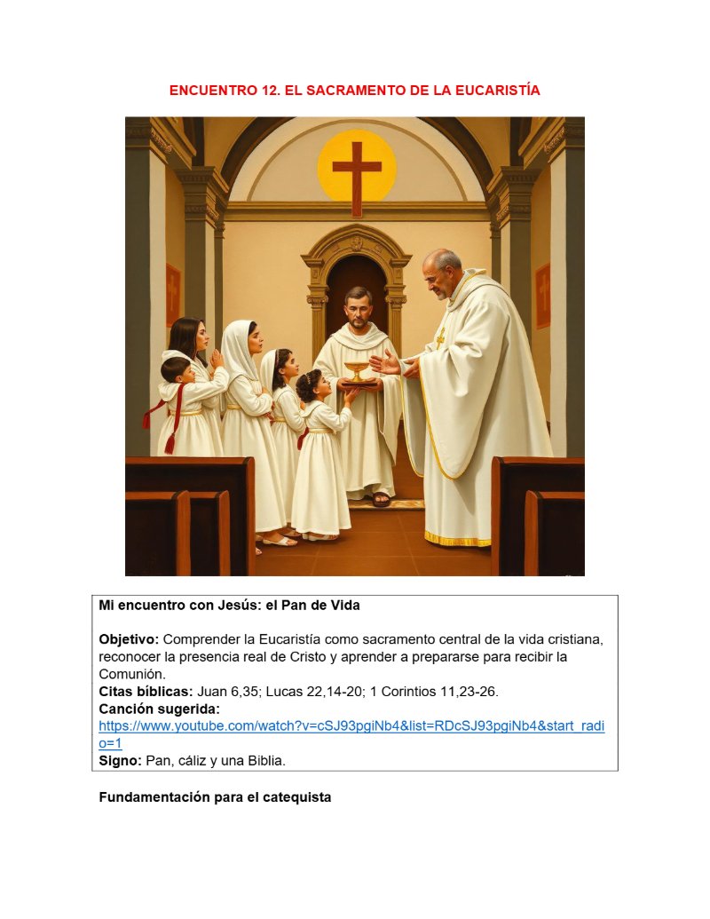 CATEQUESIS PRIMERA COMUNIÓN - GUÍA DEL CATEQUISTA — page 41