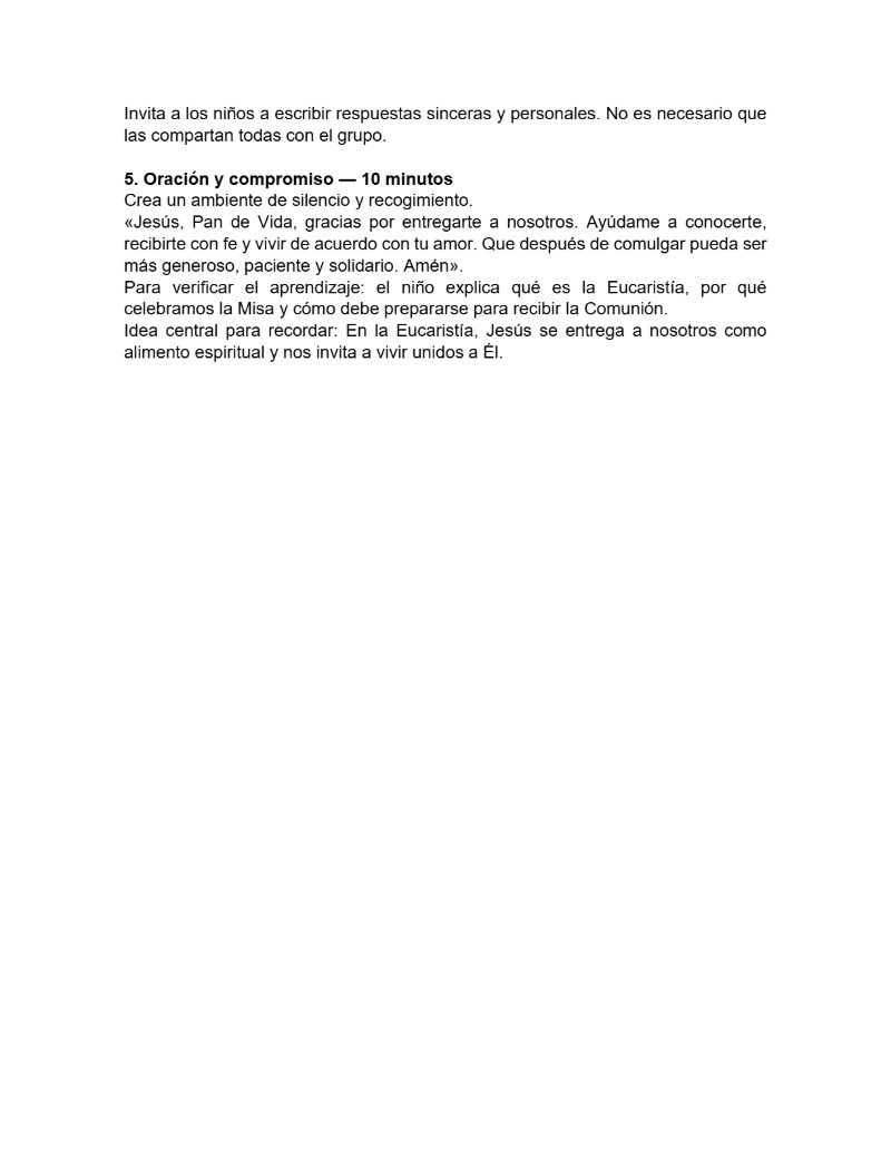 CATEQUESIS PRIMERA COMUNIÓN - GUÍA DEL CATEQUISTA — page 44