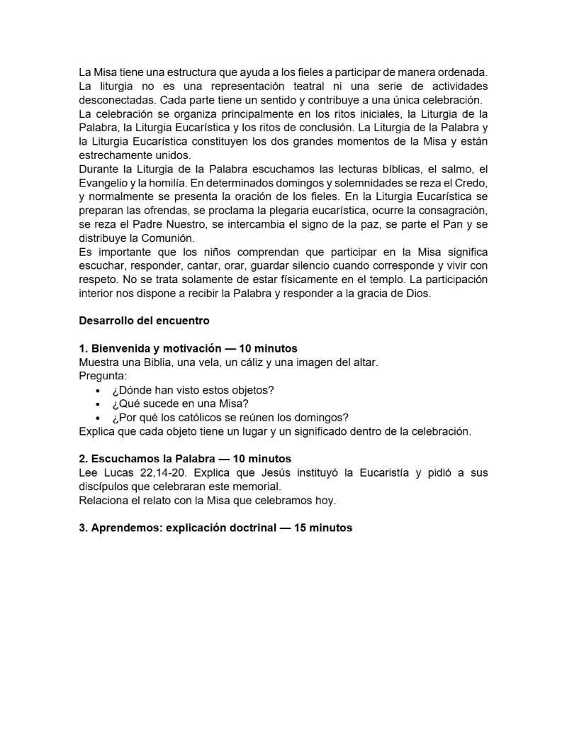 CATEQUESIS PRIMERA COMUNIÓN - GUÍA DEL CATEQUISTA — page 46