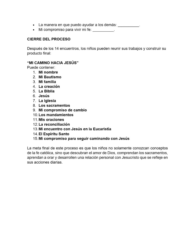CATEQUESIS PRIMERA COMUNIÓN - GUÍA DEL CATEQUISTA — page 63