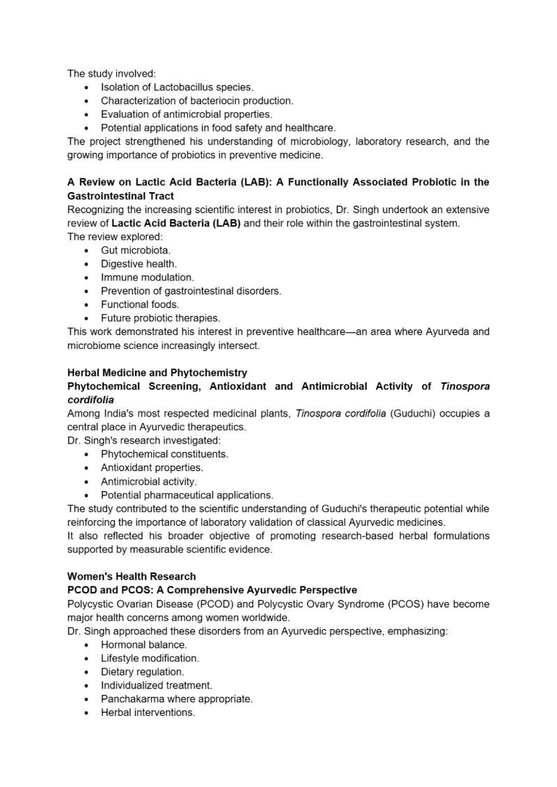 Dr. Lovekush Singh – The Visionary of Science, Innovation, and Ayurveda — page 13