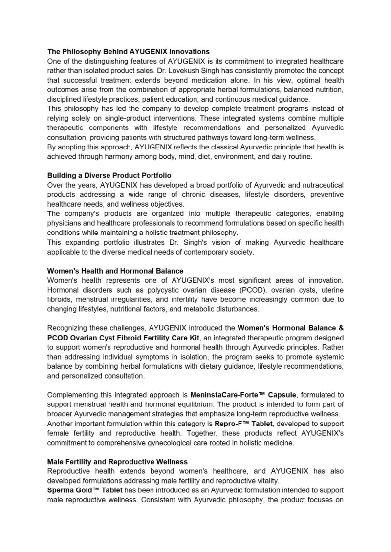 Dr. Lovekush Singh – The Visionary of Science, Innovation, and Ayurveda — page 19
