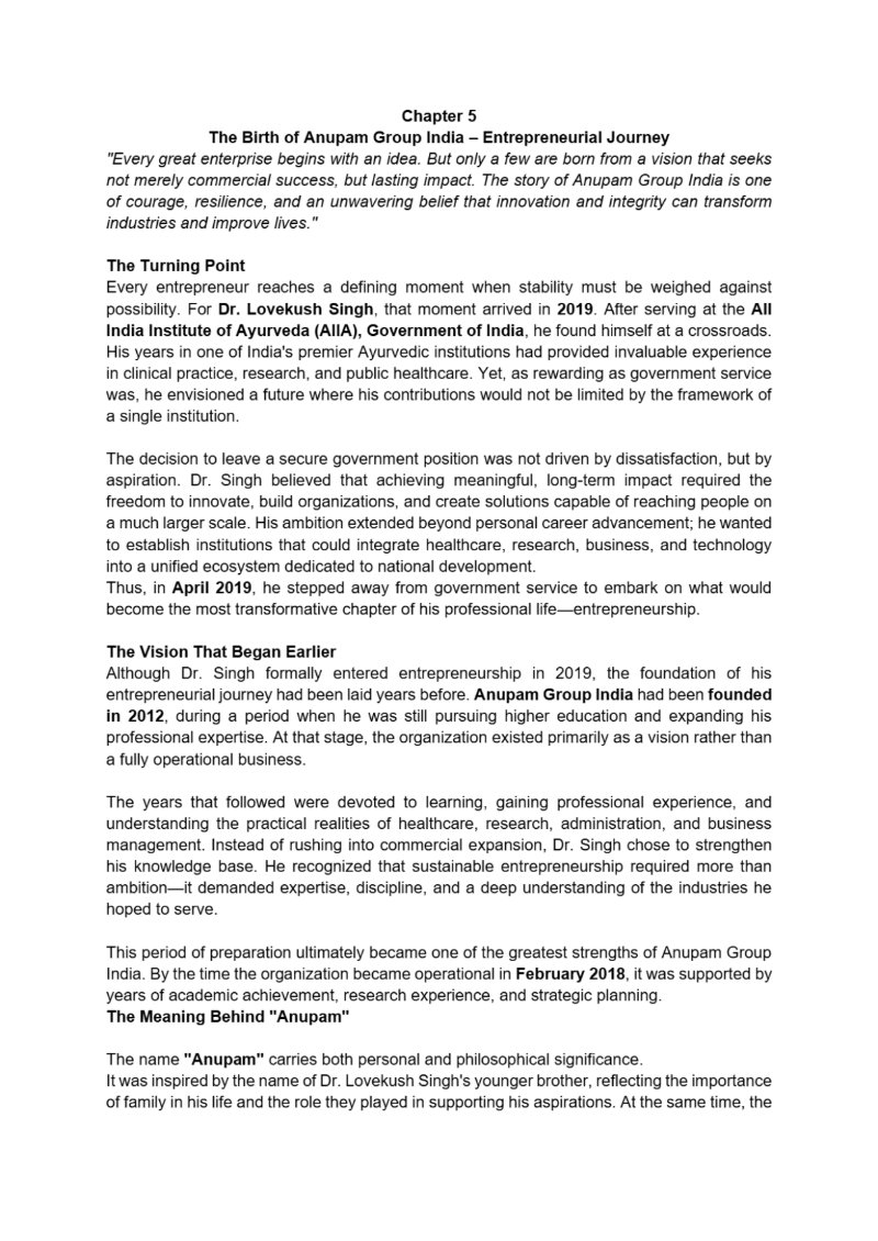 Dr. Lovekush Singh – The Visionary of Science, Innovation, and Ayurveda — page 24