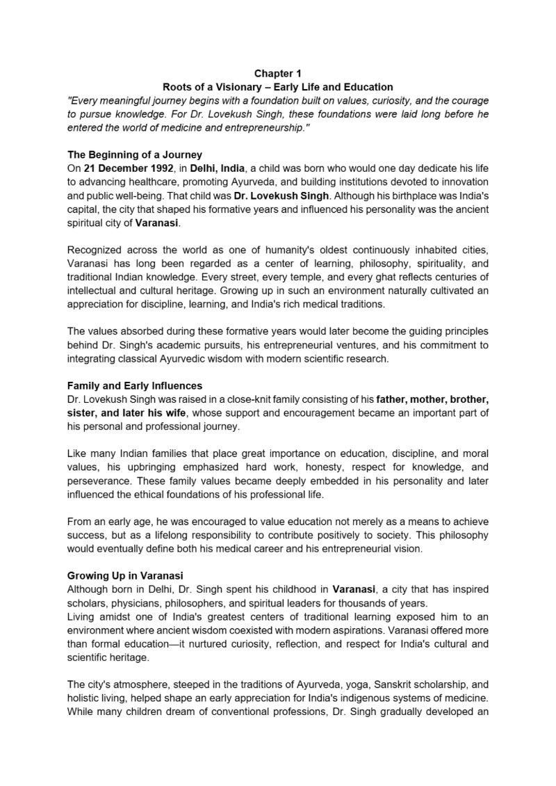 Dr. Lovekush Singh – The Visionary of Science, Innovation, and Ayurveda — page 4