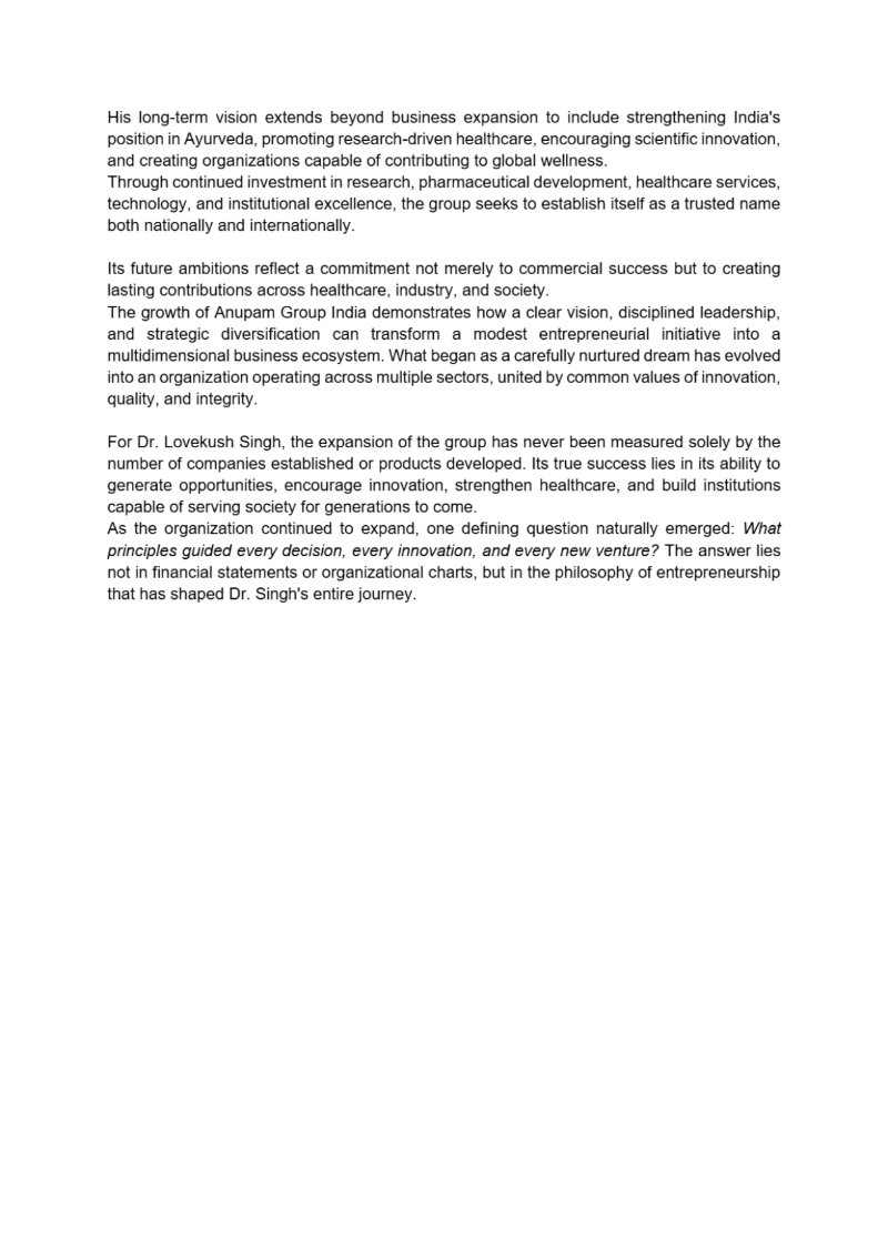 Dr. Lovekush Singh – The Visionary of Science, Innovation, and Ayurveda — page 32