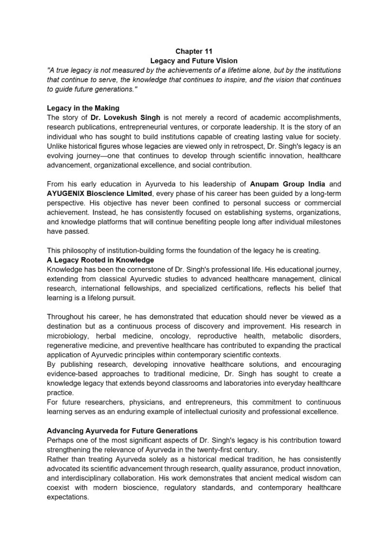 Dr. Lovekush Singh – The Visionary of Science, Innovation, and Ayurveda — page 53