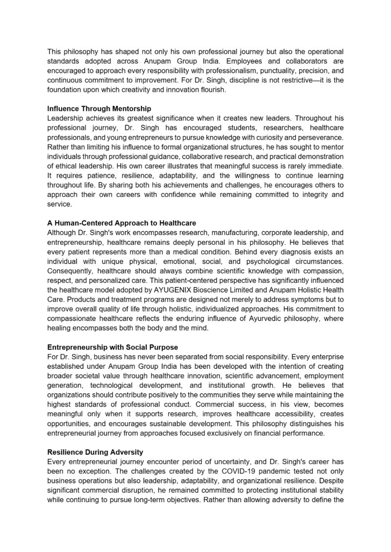 Dr. Lovekush Singh – The Visionary of Science, Innovation, and Ayurveda — page 59