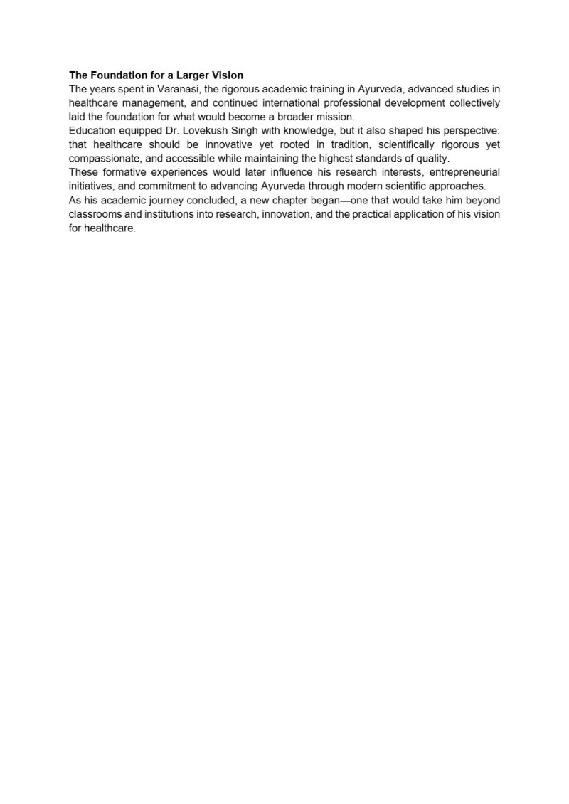 Dr. Lovekush Singh – The Visionary of Science, Innovation, and Ayurveda — page 7