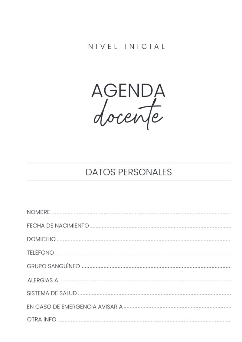 Cuaderno Docente Nivel Inicial A4 — page 3