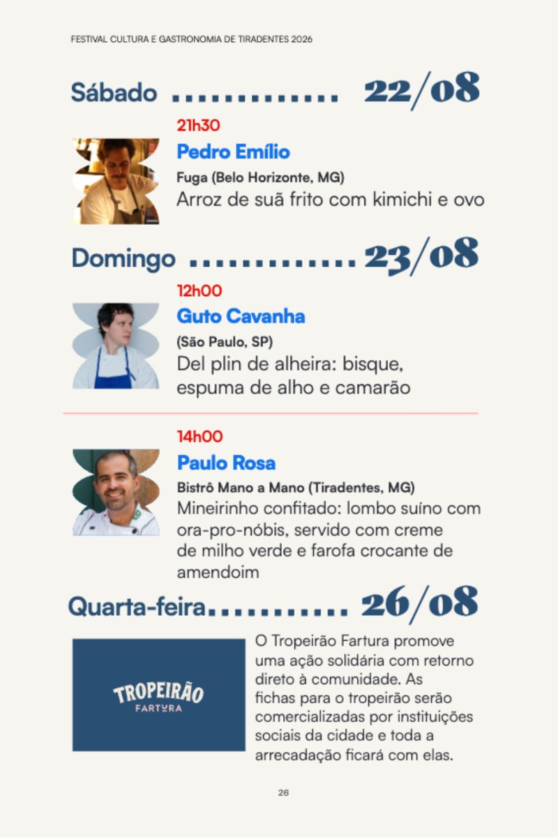 Festival Cultura e Gastronomia de Tiradentes 2026 — page 26