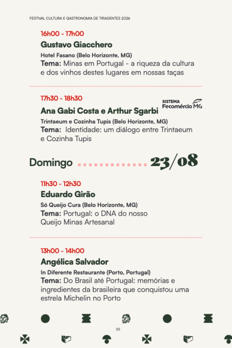 Festival Cultura e Gastronomia de Tiradentes 2026 — page 32
