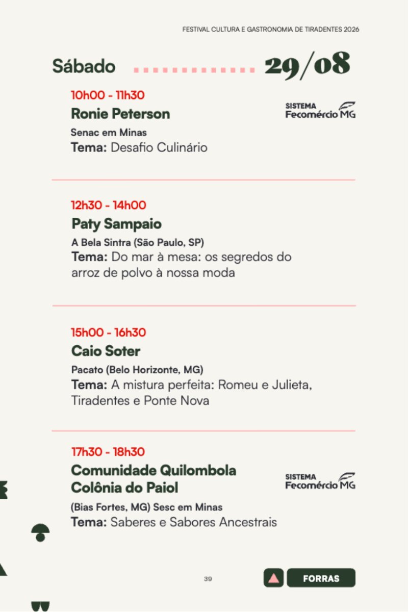 Festival Cultura e Gastronomia de Tiradentes 2026 — page 39