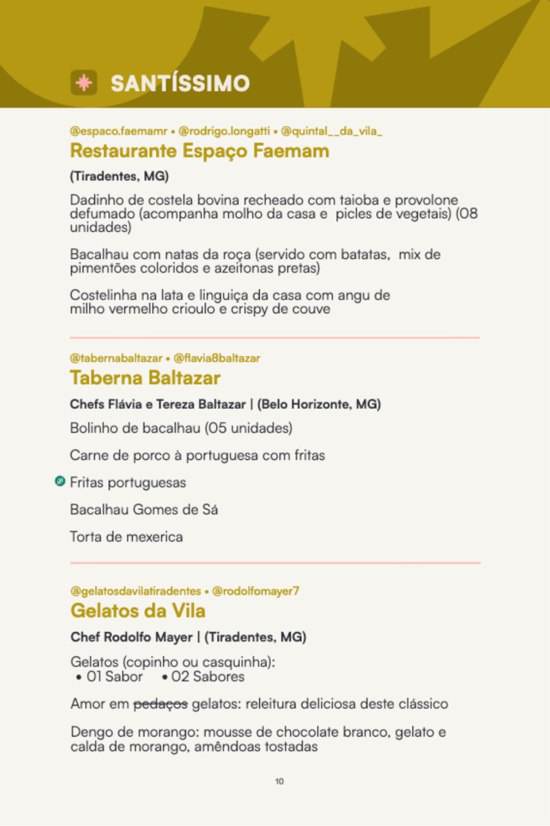 Festival Cultura e Gastronomia de Tiradentes 2026 — page 10