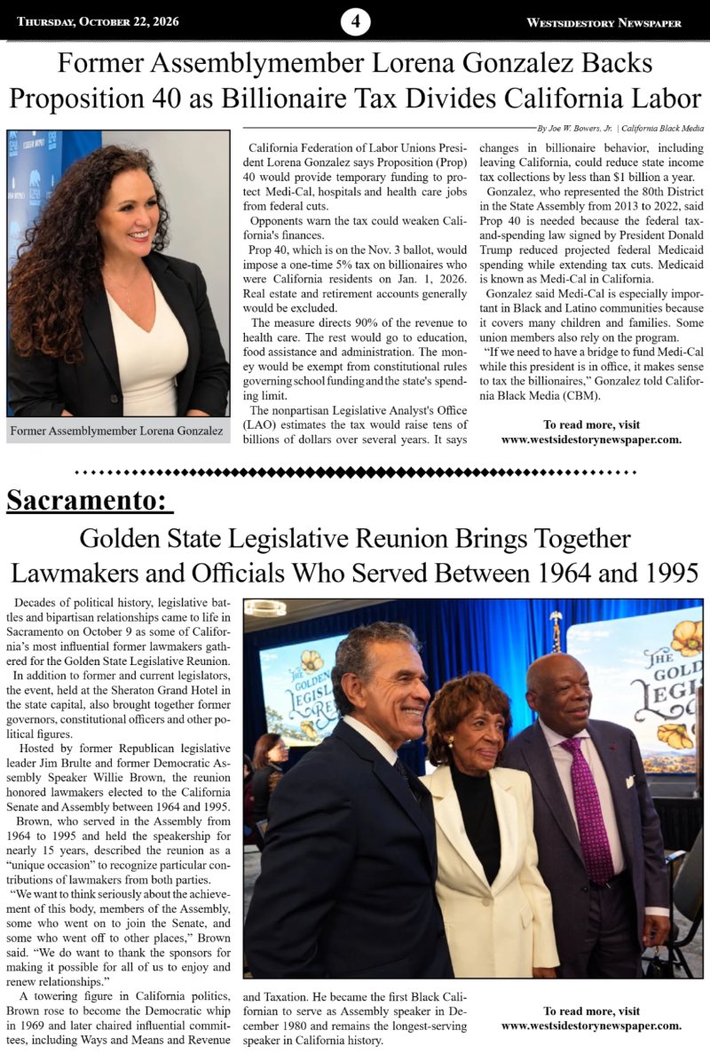 October 22 | Volume 40 No. 32 — page 4