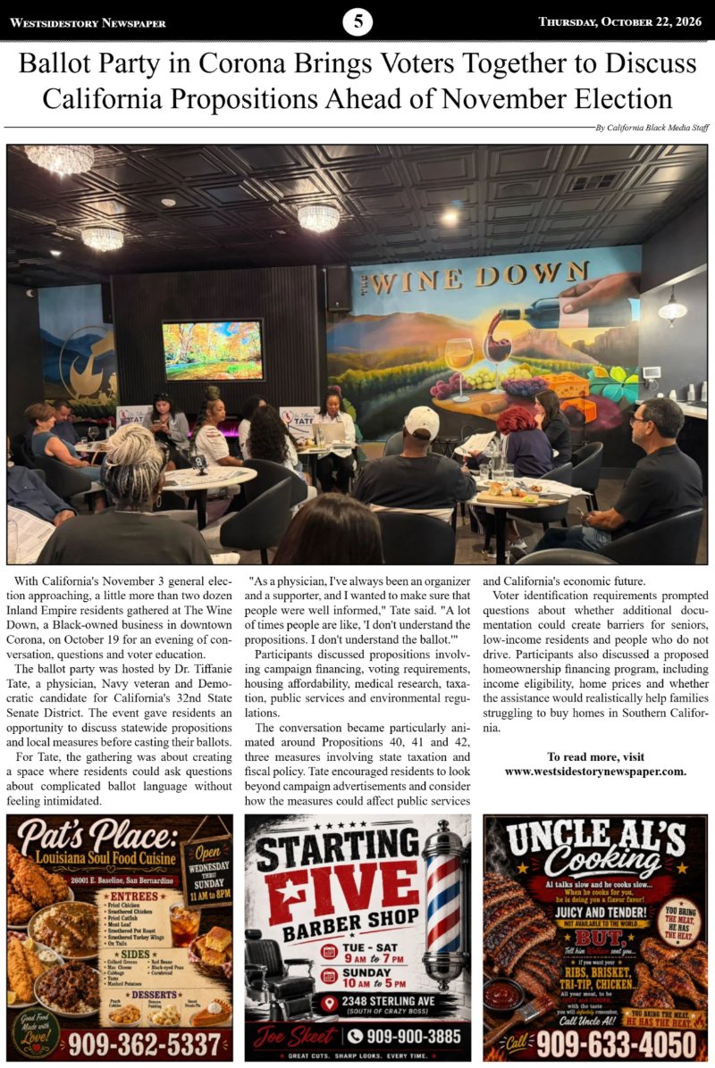 October 22 | Volume 40 No. 32 — page 5