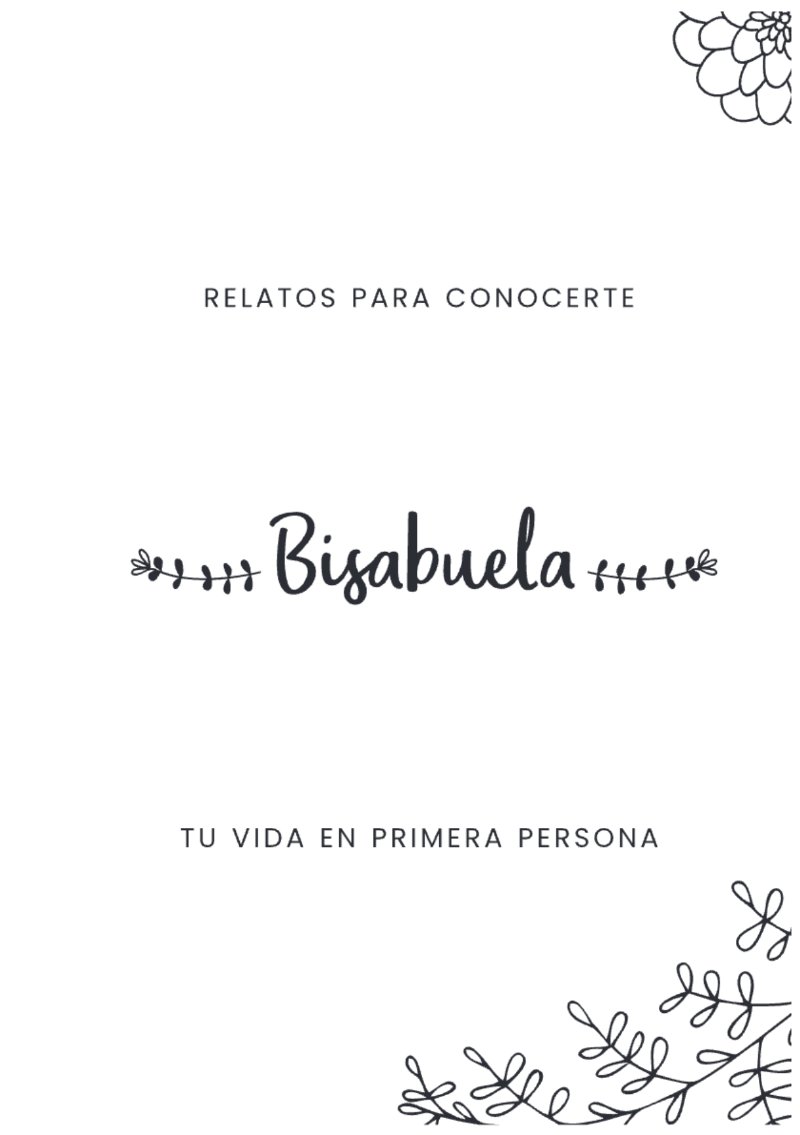 ALBUM RELATOS - BISABUELA — page 1