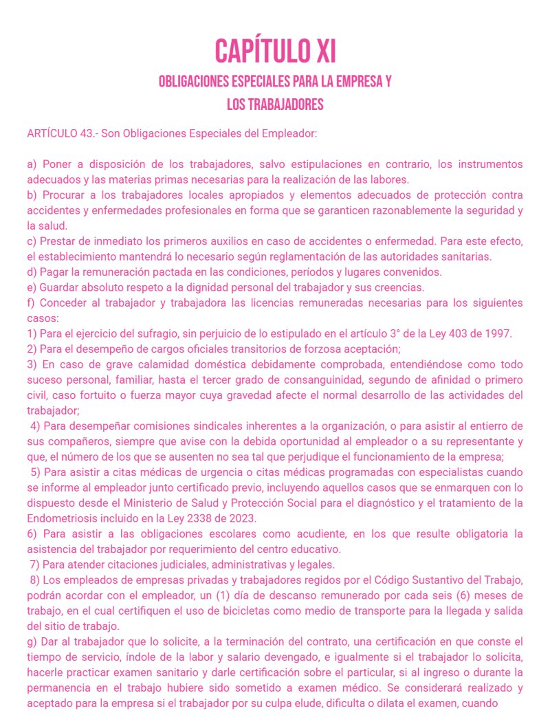 Reglamento Interno La Cositería de Mc — page 12