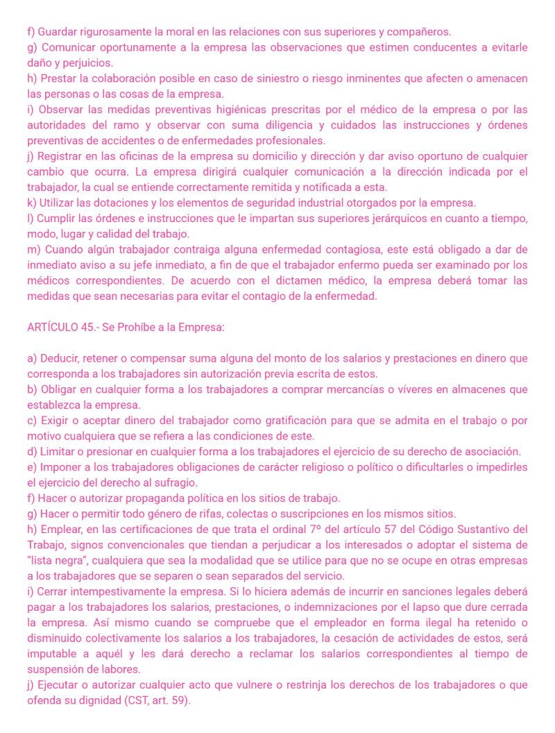 Reglamento Interno La Cositería de Mc — page 14