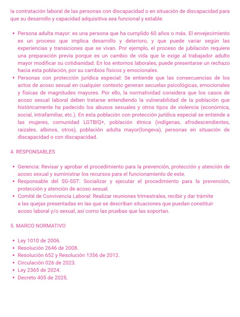 Reglamento Interno La Cositería de Mc — page 38