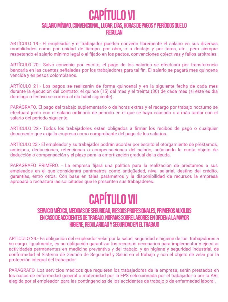 Reglamento Interno La Cositería de Mc — page 6