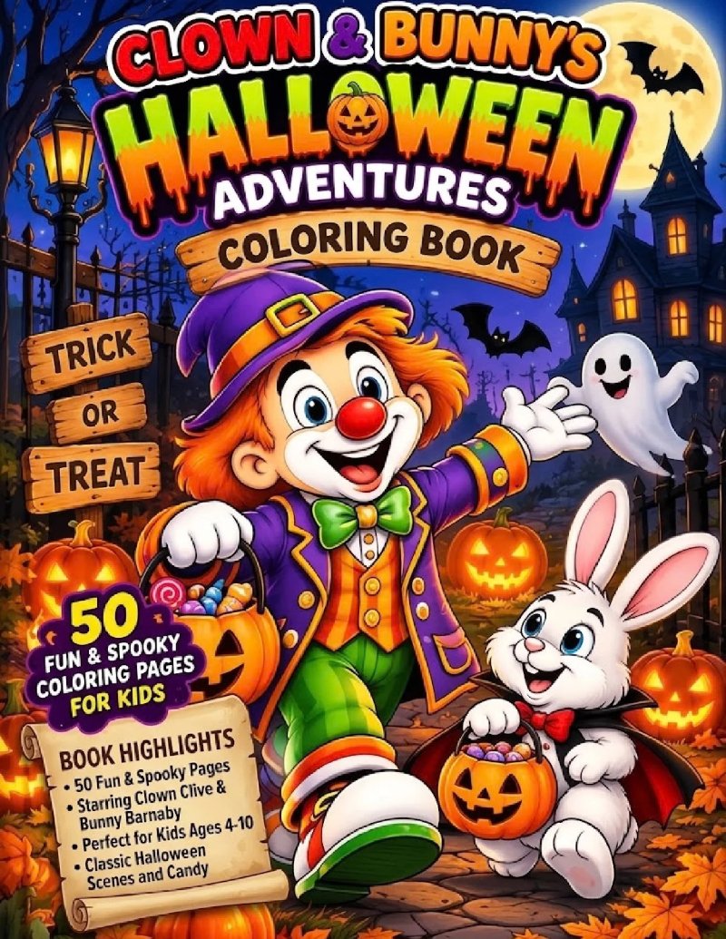 Coloring Book 31 Páginas (US carta) con portada color — page 1