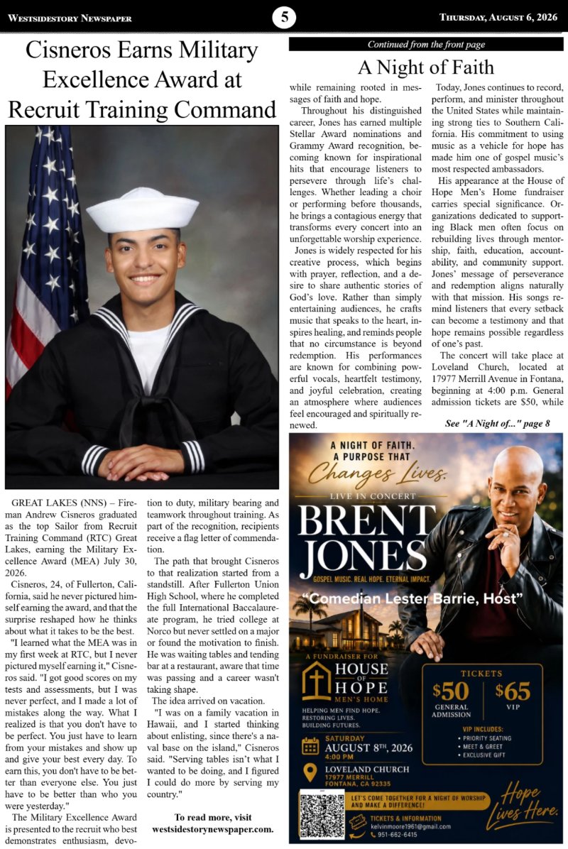 Thursday, August 6 |  Volume 40 No.21 — page 5