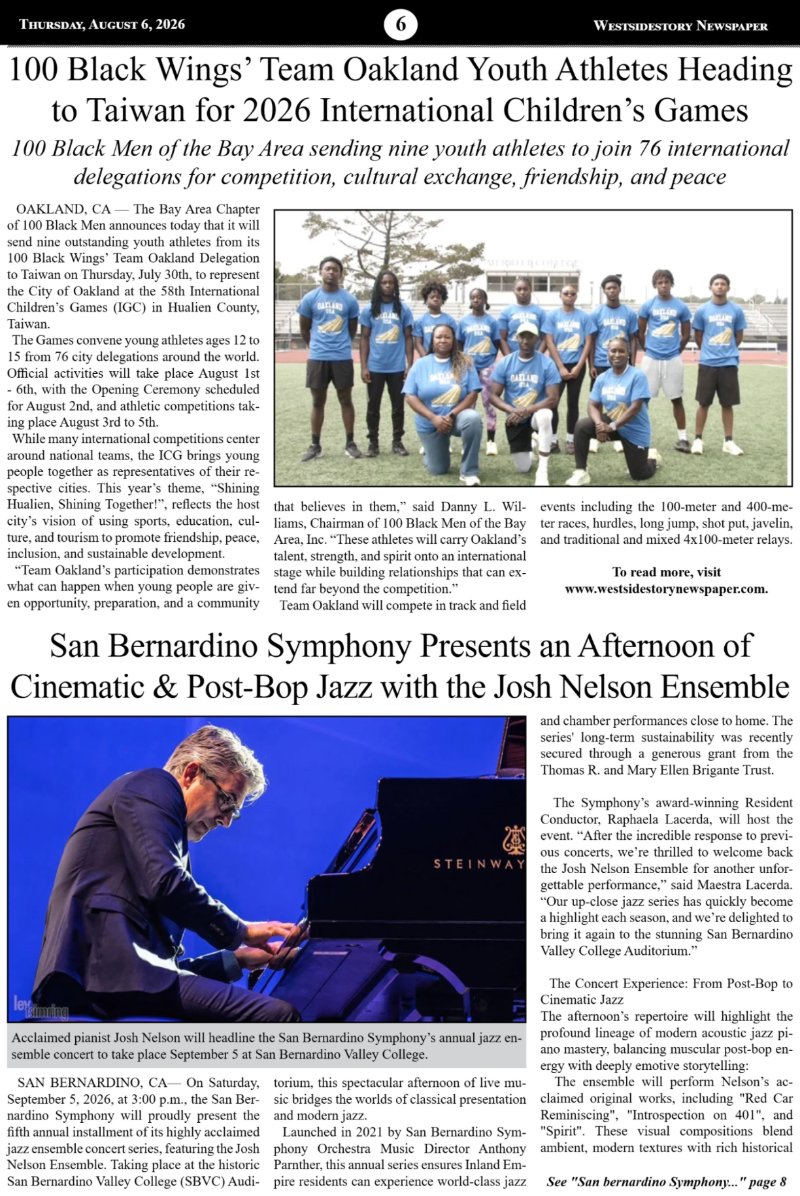 Thursday, August 6 |  Volume 40 No.21 — page 6