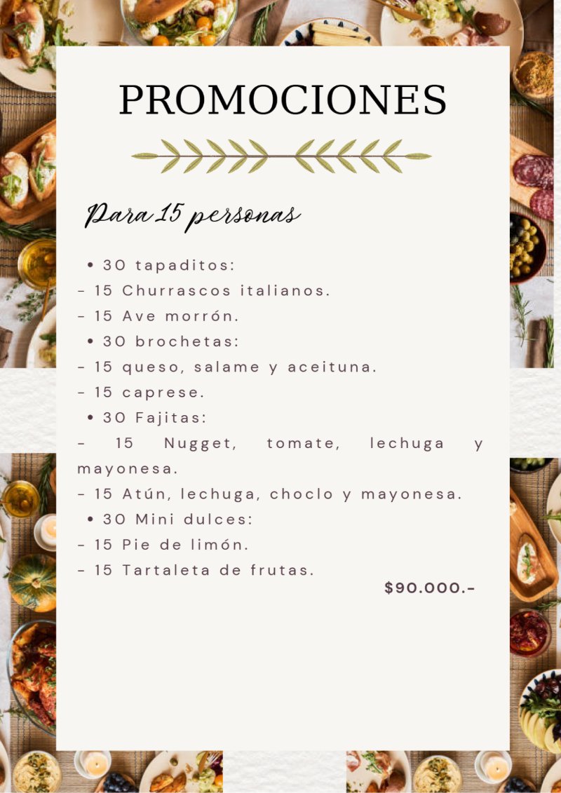 Copia de Menú Día de la Madre  Elegante Floral Verde y Rosa — page 19